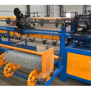 Double wire feeding Fully Automatic Chain Link Fence Making Machine