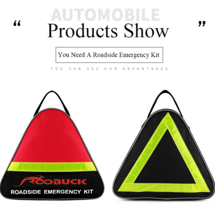 Metal Triangle Auto Use Automotive First Aid Kit Reflective Roadside Kits For Cars