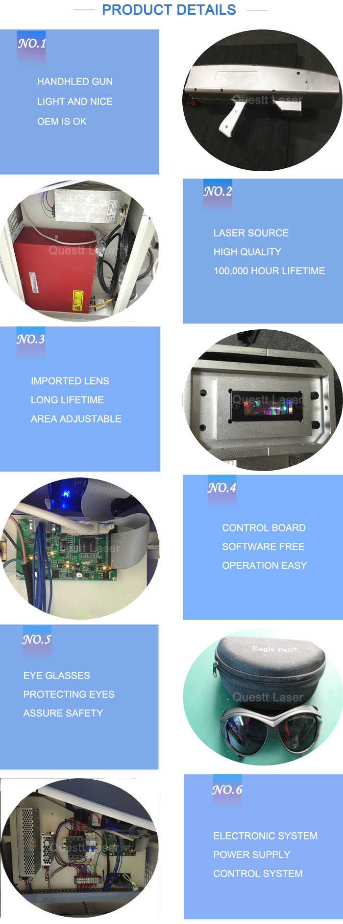 Wireless Laser Rust Removal Machine For Cleaning Stone Statue / Emboss Historical Relics
