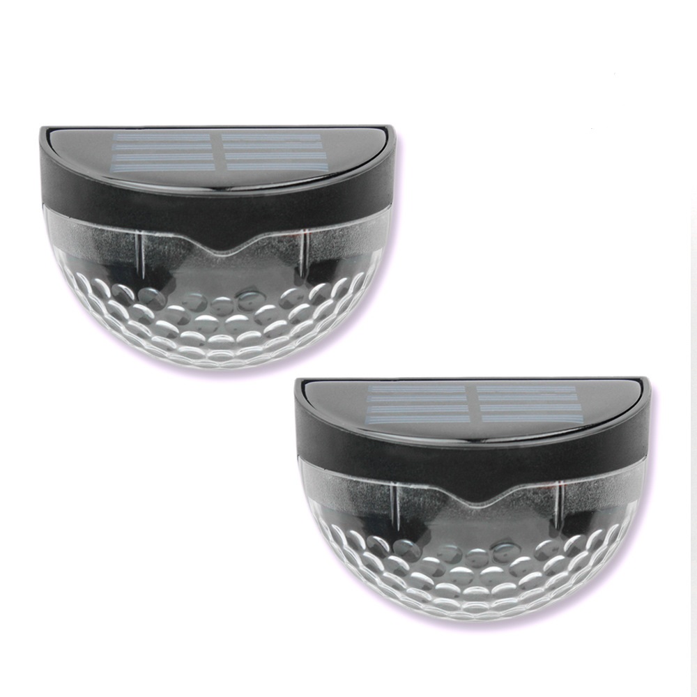 Solar Fence Light Semi-circle Outdoor Wall Light White Decorative Lighting