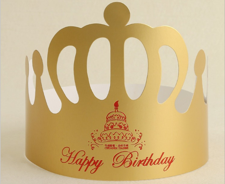 Factory wholesale disposable children's adult birthday hats Customized party leather children's birthday hats