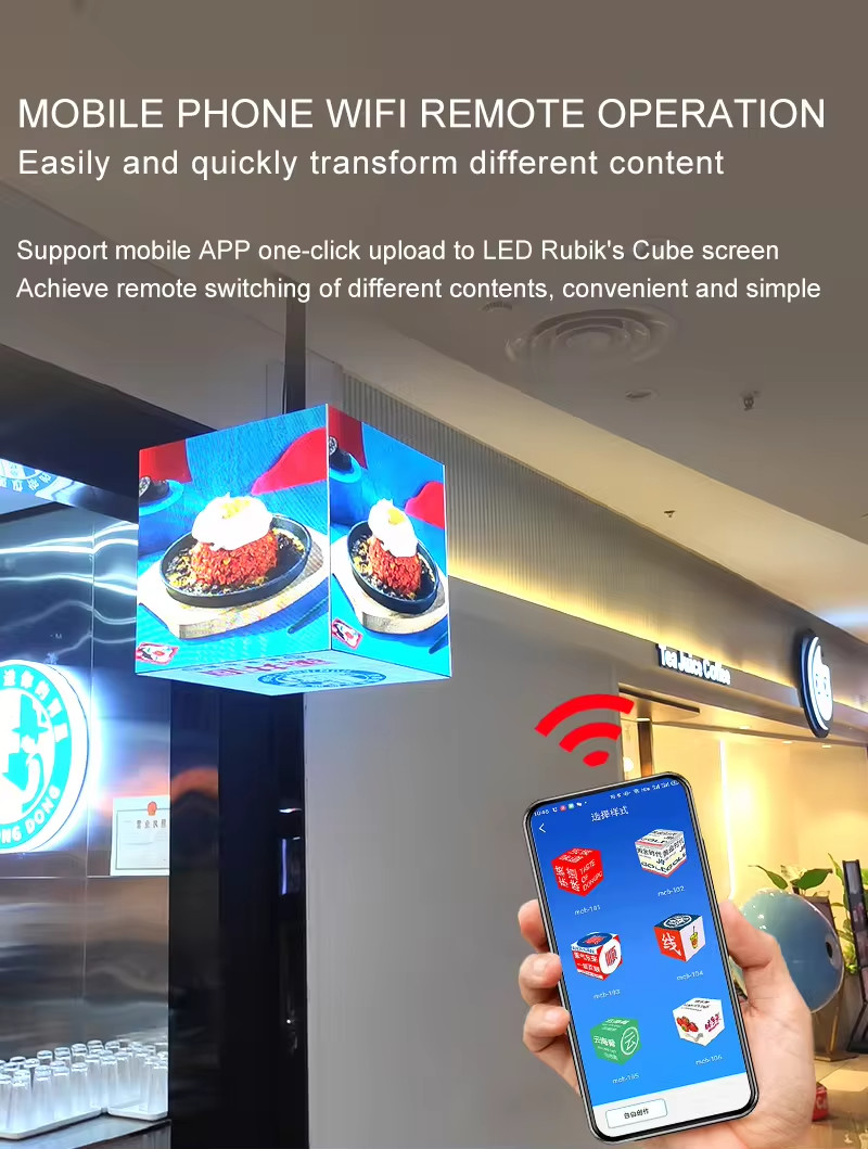 5 Sided P2.5 Outdoor Cube LED Display Screen Cube Video Wall For Exhibition Hall