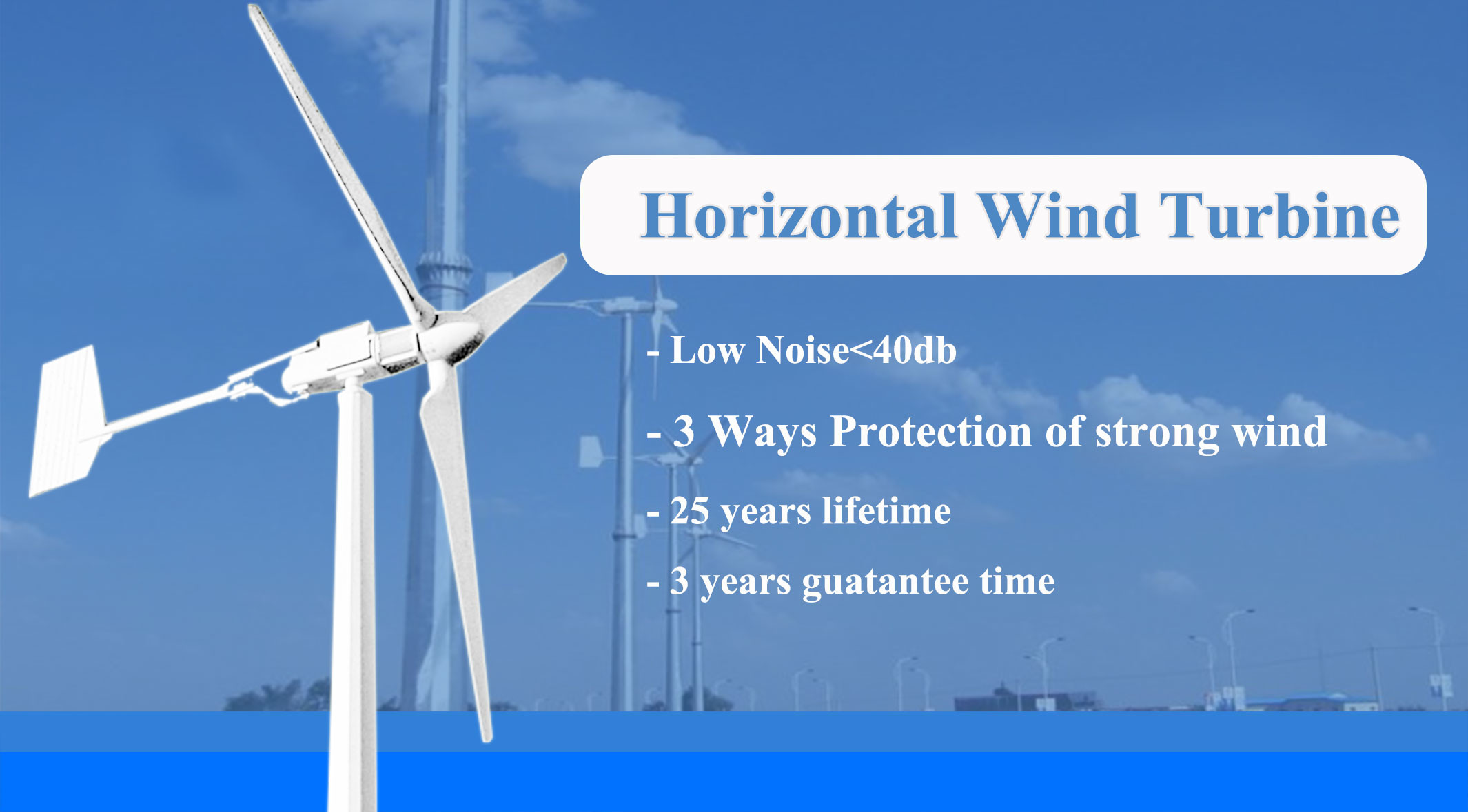 20KW Electric Complete Hybrid Wind Generator Turbine Made In China