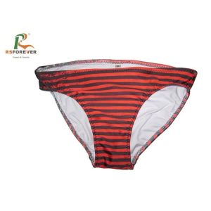 Striped Bikini Bottoms Custom Printed Clothing With 3D Digital Printing