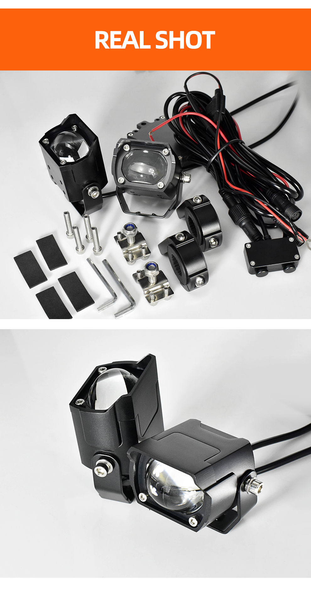 20000Lm 60W Driving LED Motorcycle Lights 16V Led Headlights Fog Lights