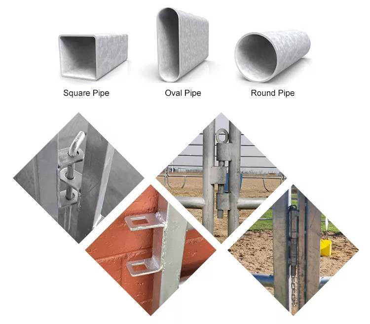 ASTM 2x4 Horse Fence Panels Galvanized Portable Cattle Fence Panels