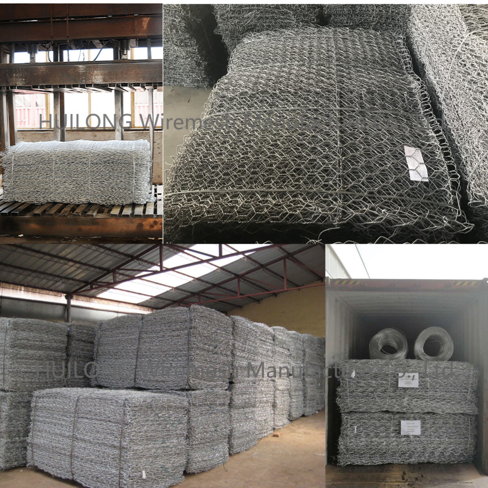 Double Twist Gabion Hexagonal Wire Mesh 3mm For Coastal Defences