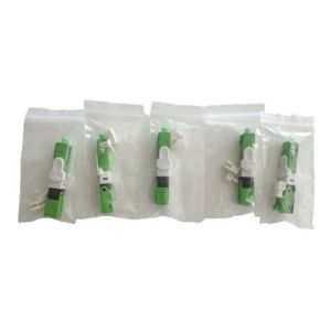 FTTH SC APC SM Fiber Optic Quick Connector with Laser Light Source and Low