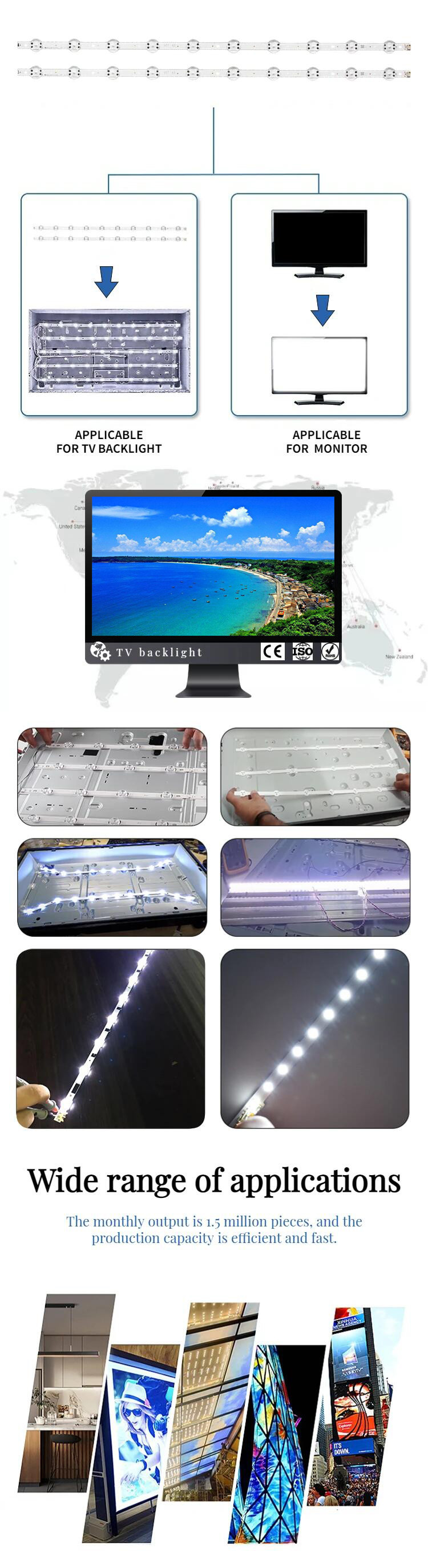 SMD3030 LED TV Backlight Strips 6LEDs For 32inch MS-L1343 JL.D32061330-081AS-M MS-L2202 V2