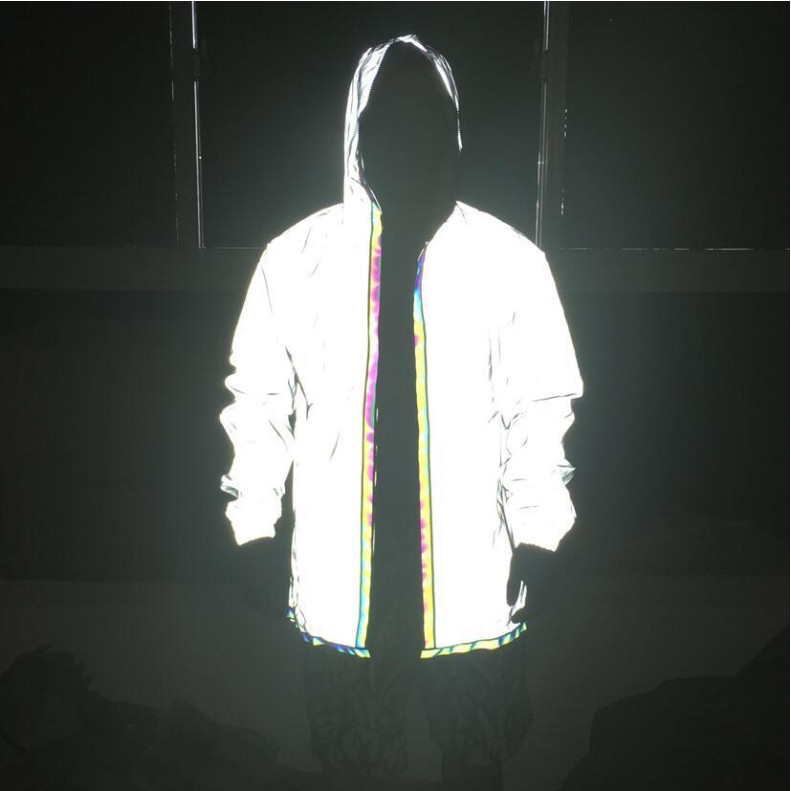 EN20471 High Light B1007 Grey T/C Backing Reflective Fabric For Safety Clothing Outwear Jacket
