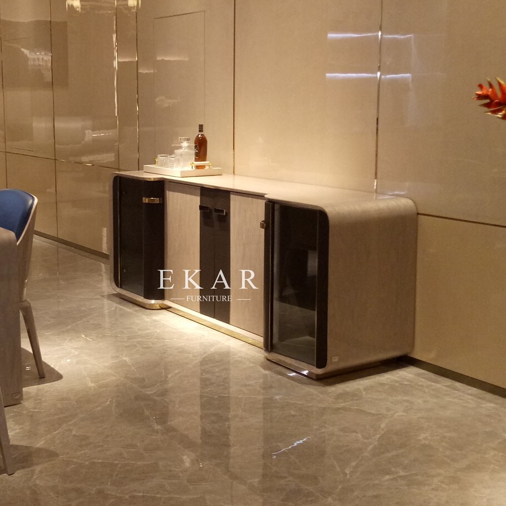 Luxury High Gloss Dining Room 4 Door Sideboard Cabinet
