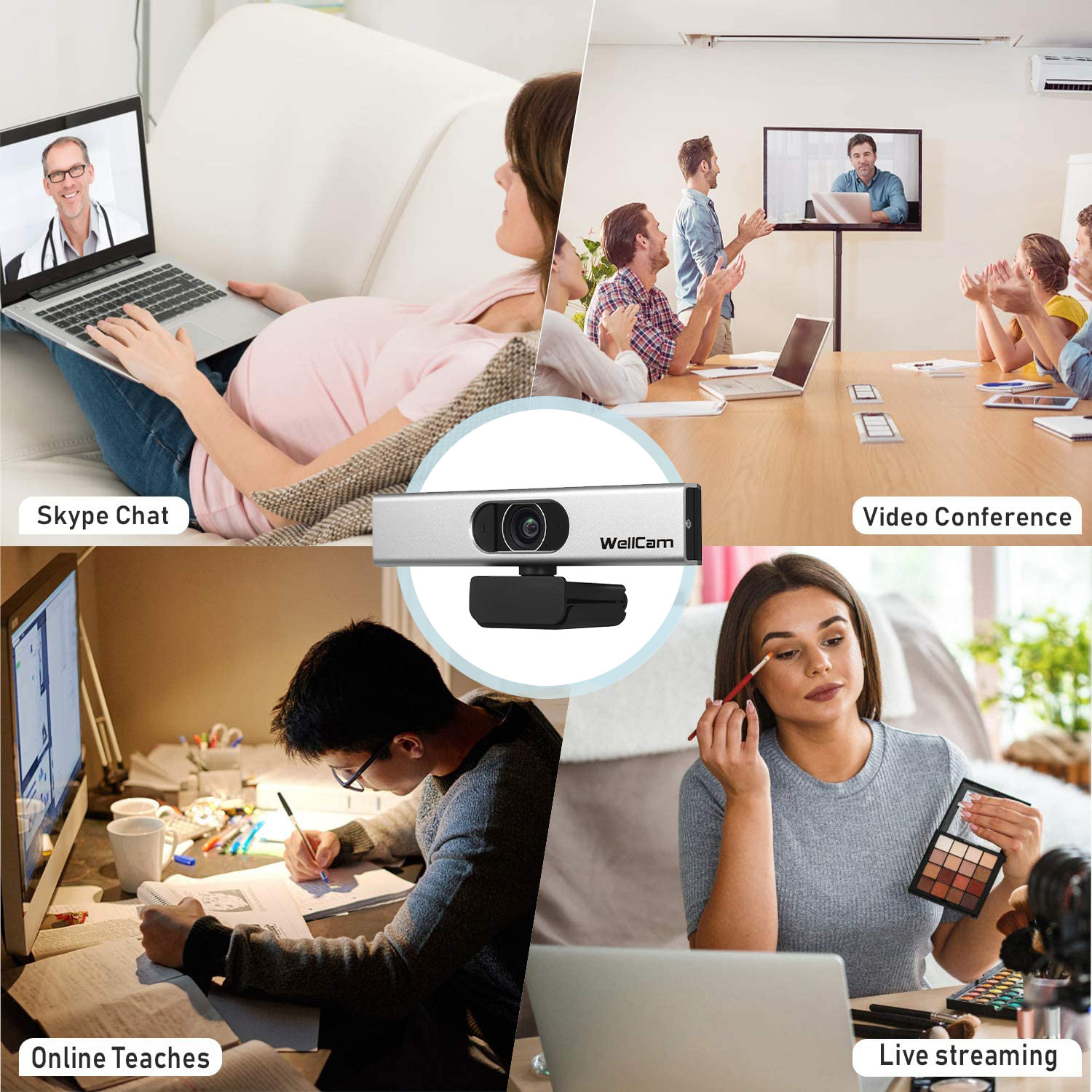 H.265 H.264 USB Capture Ip Camera 1080P Full HD Web Cam With Beauty
