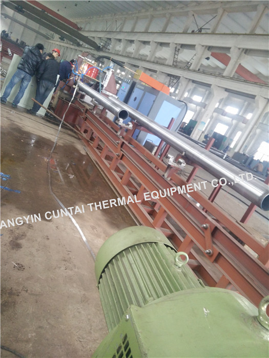 Welded Continuous Serrated Extruded Finned Tube , Boilers Economizer Fin Tube