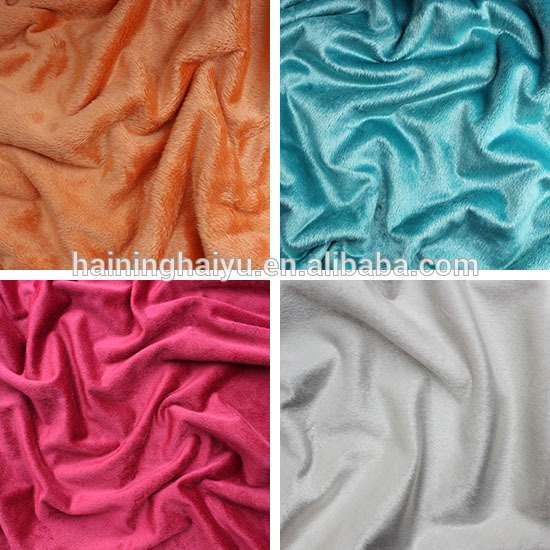 flex plain plush baby blanket minky fabric sofa material cotton fabric