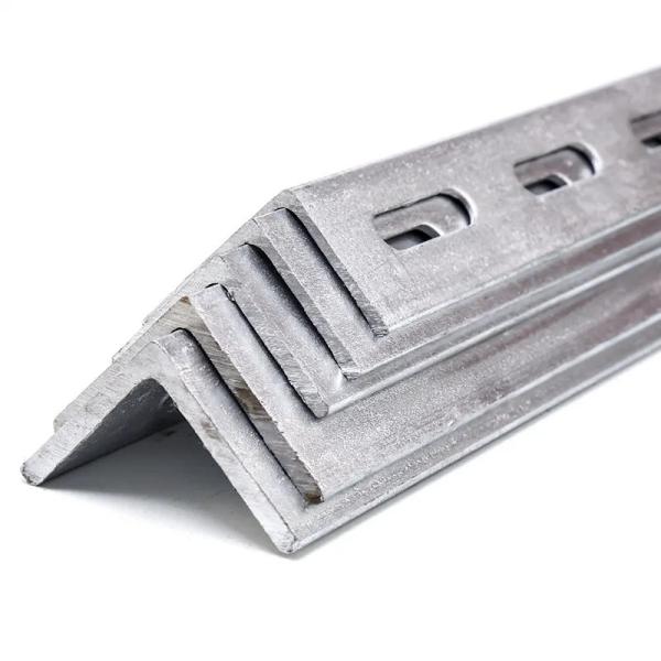 Flexible 90 Degree Galvanized 18 Gauge Slotted Angle 5-10mm Hole Dia Slotted
