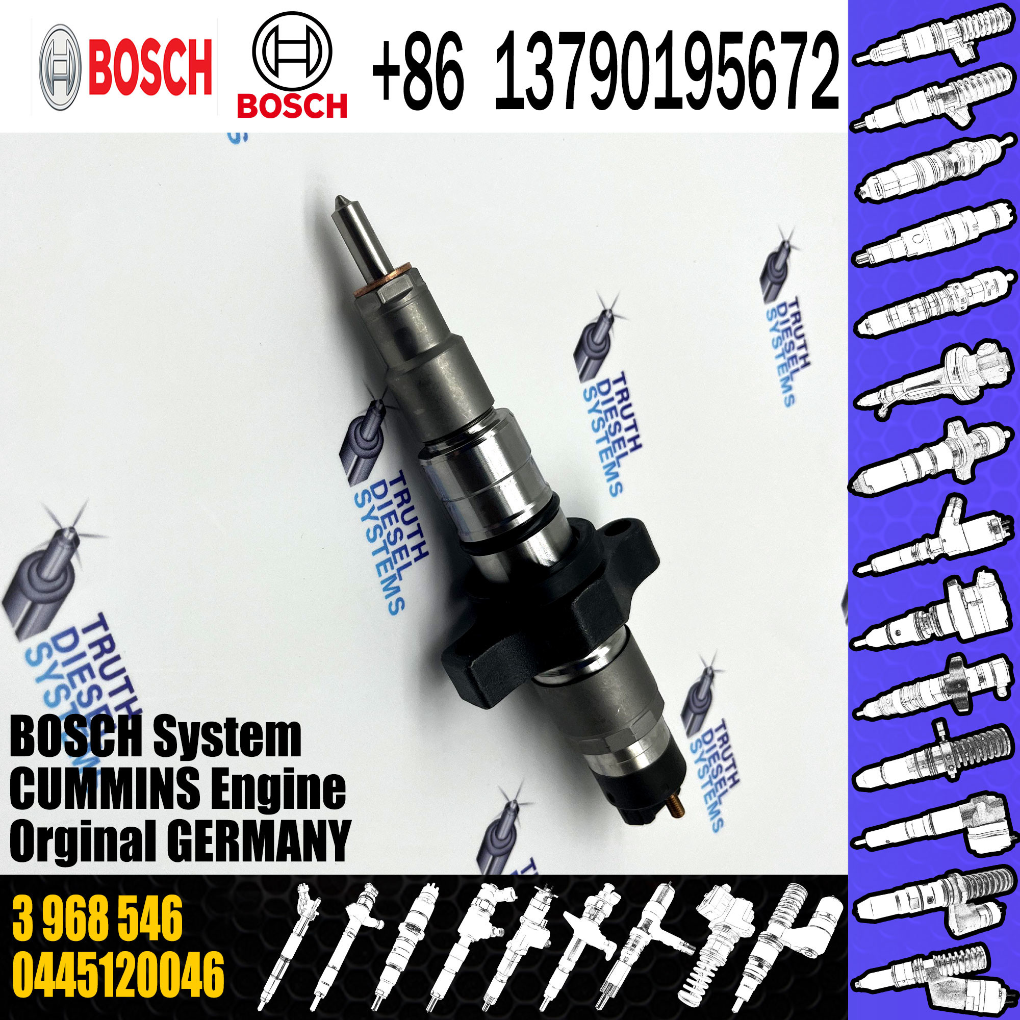 Diesel Fuel Injector 22012829 BEBE4L13001 VOE21714948 889498 22012829 For VOL Cummins excavator D13 D16 EC210 EC220