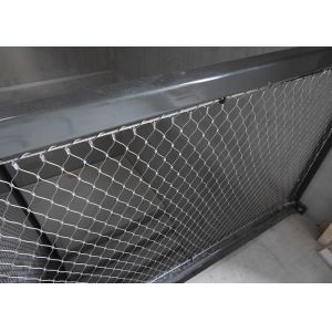  Tensile Knitted Stainless Steel Wire Rope Mesh with 60 Degree Mesh Angle for Horizontal or Vertical Orientation Manufactures