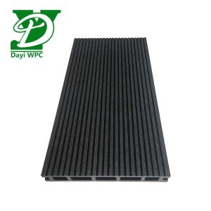 China Bevel WPC Composite Decking Black WPC Decking Corrosion Resistance on sale
