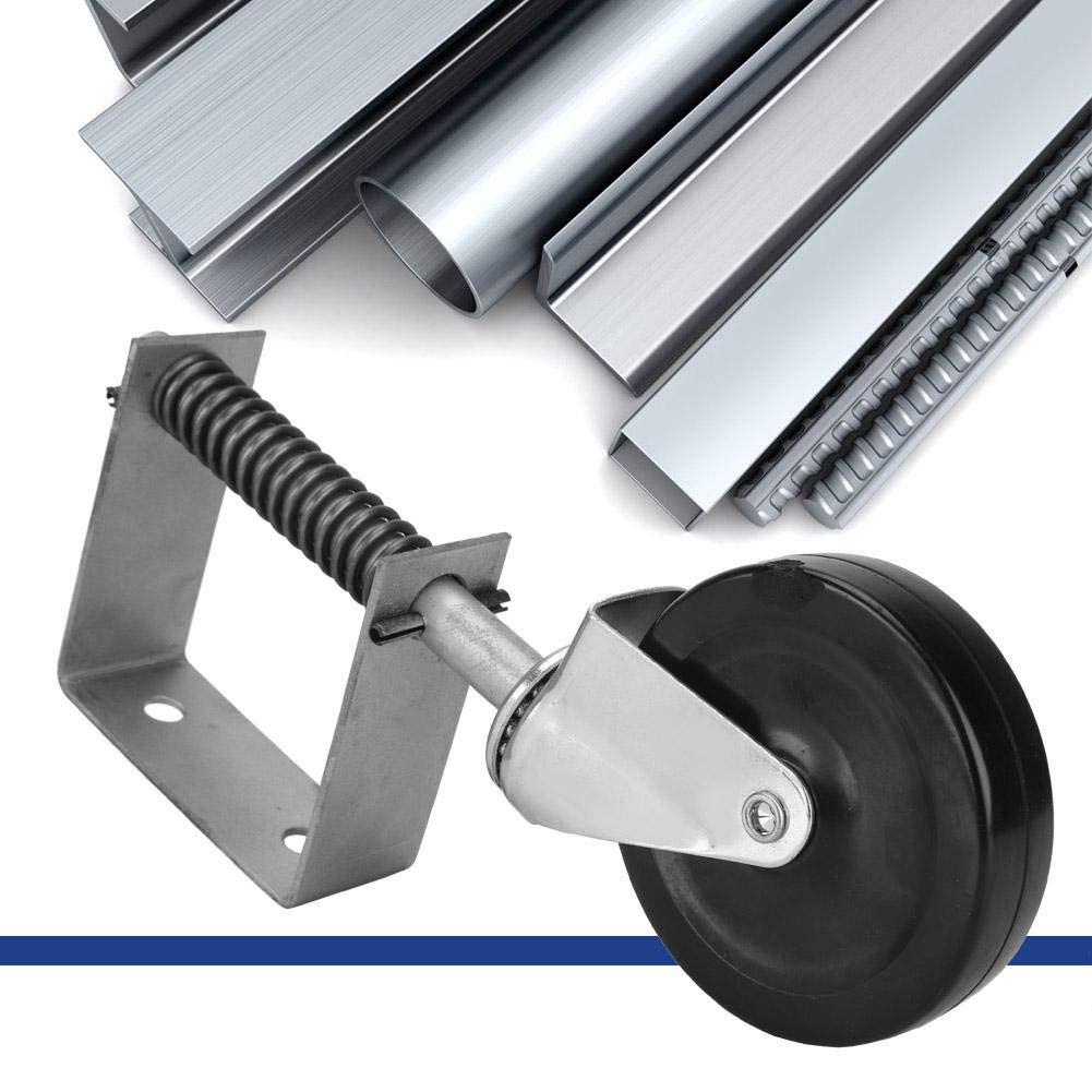 Metal Heavy Duty Aging Resistance Rubber Gate Caster with Zinc Plated Construction