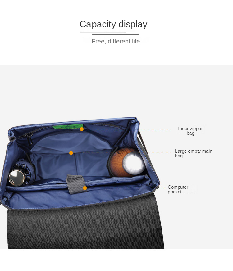 Physiological Curve Back Men Business Backpack