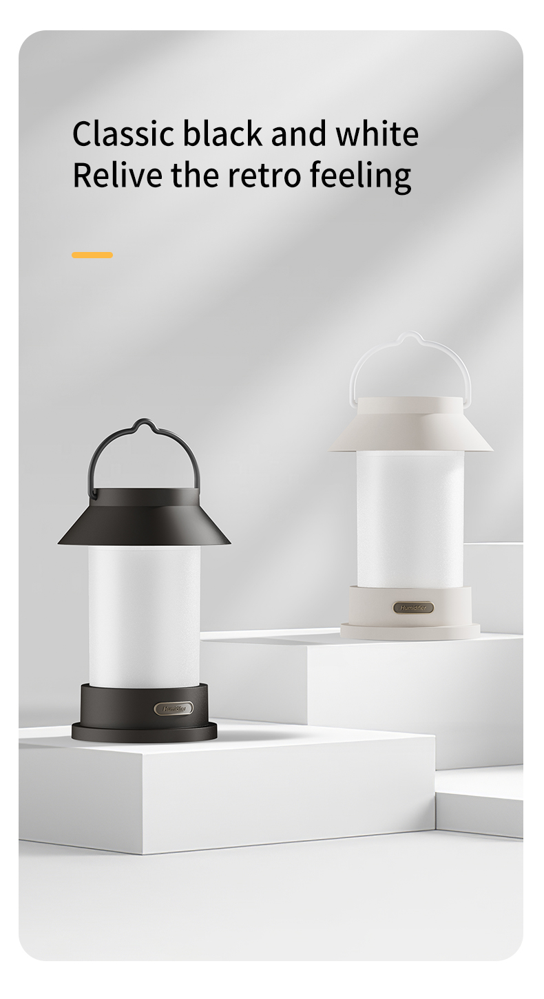 400ml USB Wireless Creative Design Portable Camping Lantern Shape Diffuser Hanging Type Outdoor Cool Mist Humidifier