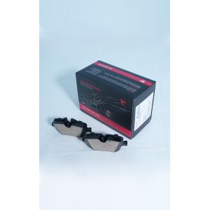  Chamfered Design Disc Brake Pad Set with Hardware Included for Hyundai Terracan - Standard Size Manufactures