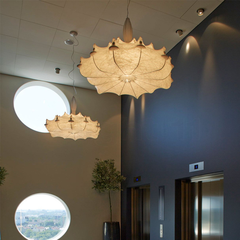 Postmodern Silk Chandelier For Living Room Bedroom Dining Room Zeppelin Chandelier(WH-MI-348)
