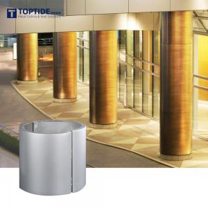 China Building Material Anodizing Aluminum Cladding Plate Metal Column Covers For Hotal on sale