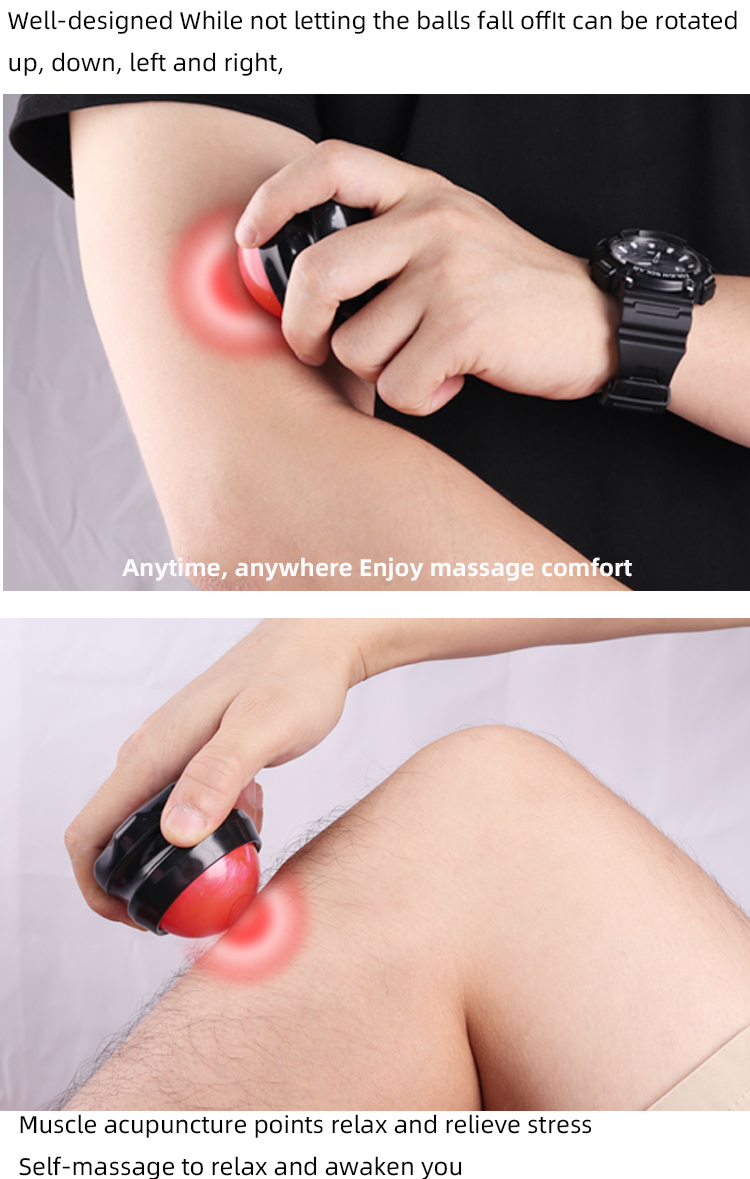 Colorful Marble Massage Roller Ball 54mm Size For Health Care