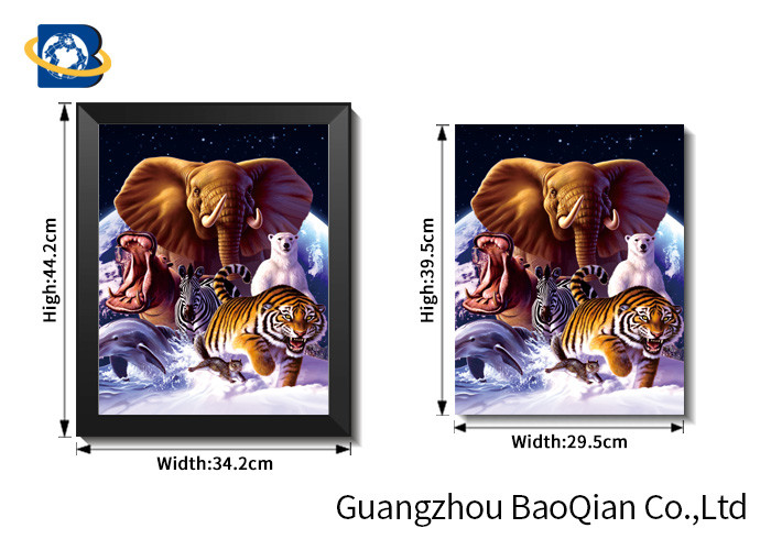 High Definition 3D Animation Picture Chimpanzee Pattern Flipped Wall Decorative Photos