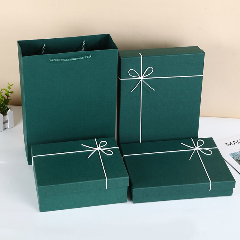 Solid Color Advanced Custom Logo Printing Fashionable Rigid Cardboard Packaging Apparel and Shoes Gift Box with Straps