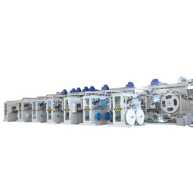  Fully Automatic Baby Small Scale Diaper Making Machine High Efficiency Manufactures