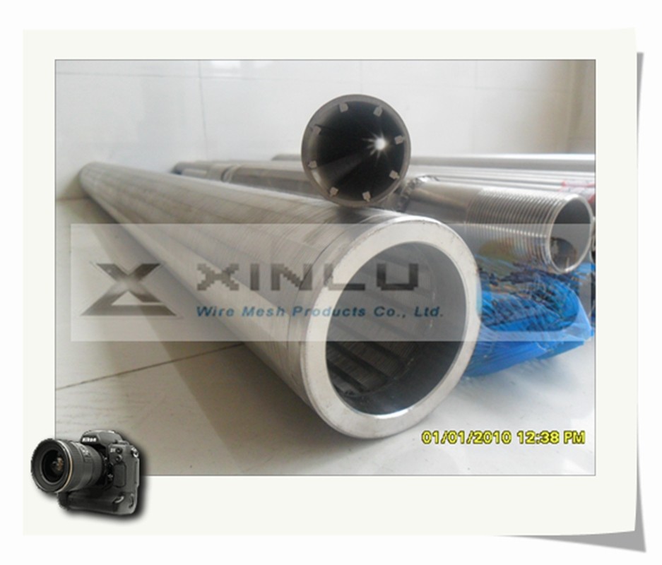 Stainless Steel Wedge Wire Screen Pipe 100mm OD Waste Water Pipe 6m Length