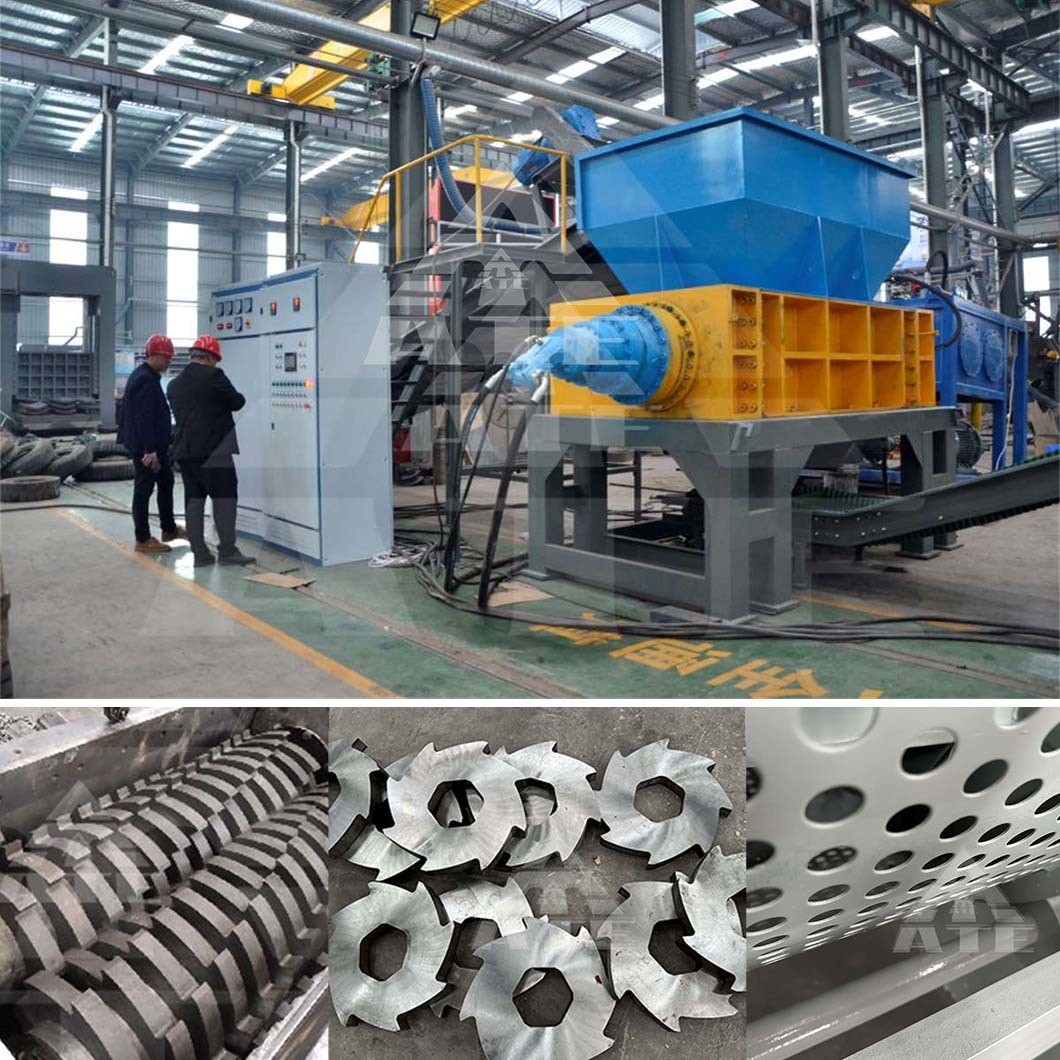 Customized Truck Tire Shredder 2tpd 3tpd Tire Shredding And Recycling