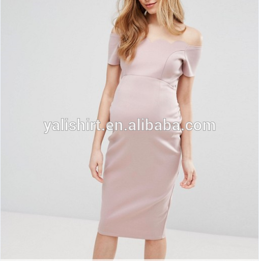 wholesale soft fit wear sexy funny printing dress maternity clothing pregnant evening dress
