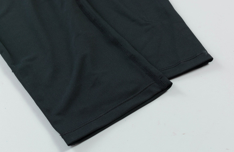 Fitness Gym Slim Hollow Out Mesh Panel Cropped Leggings Track Pants