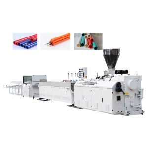 China Four Strand PVC Pipe Extrusion Line With Cone Shaped Screw on sale