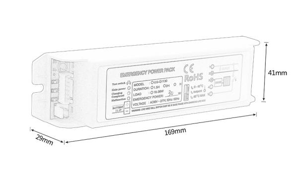 Trickle Charge Emergency Power Pack Inverter Maintained Type Emergency Full