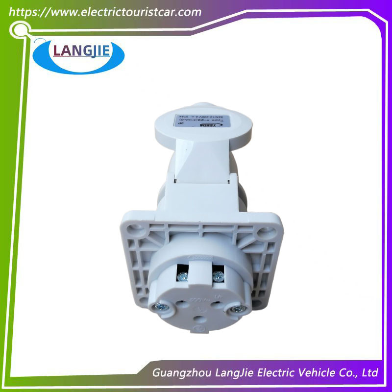 Low Voltage 2P 220V 32A Marshell Electric Sightseeing Car Y-20 Power Plug And Socket IP44 Bus