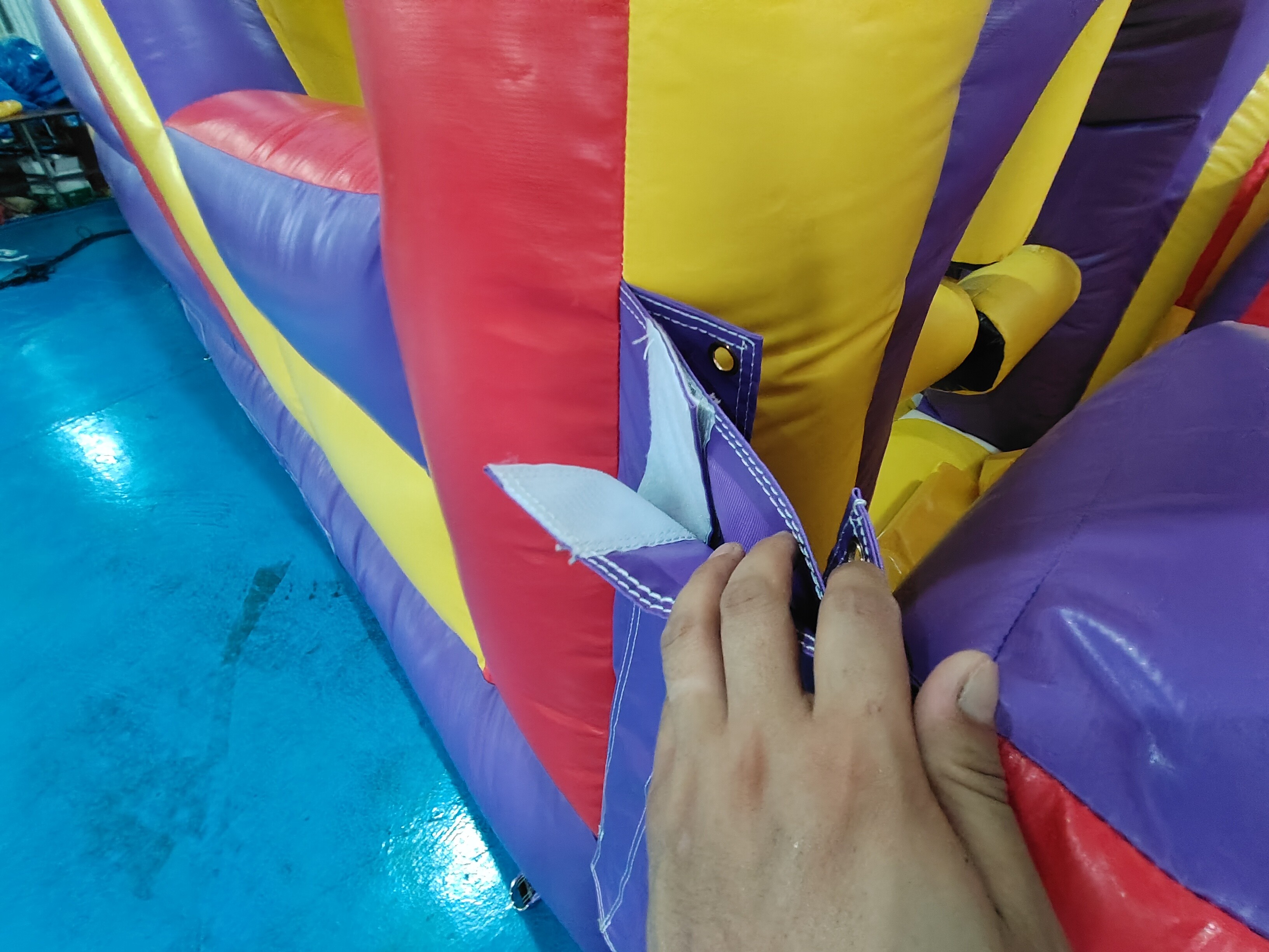 Pvc Tarpaulin Inflatable Obstacle Courses Outdoor Backyard Fun Run Sport For Toddler