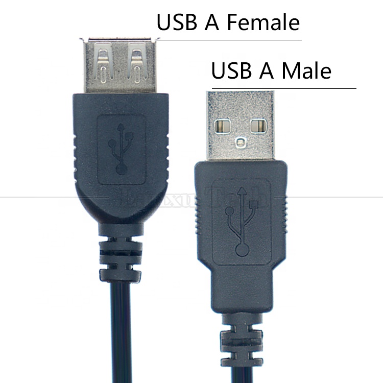 High Quality Data Charging USB Type A Male to Female Extension Cord Cable for Computer Keyboard Mouse Printer