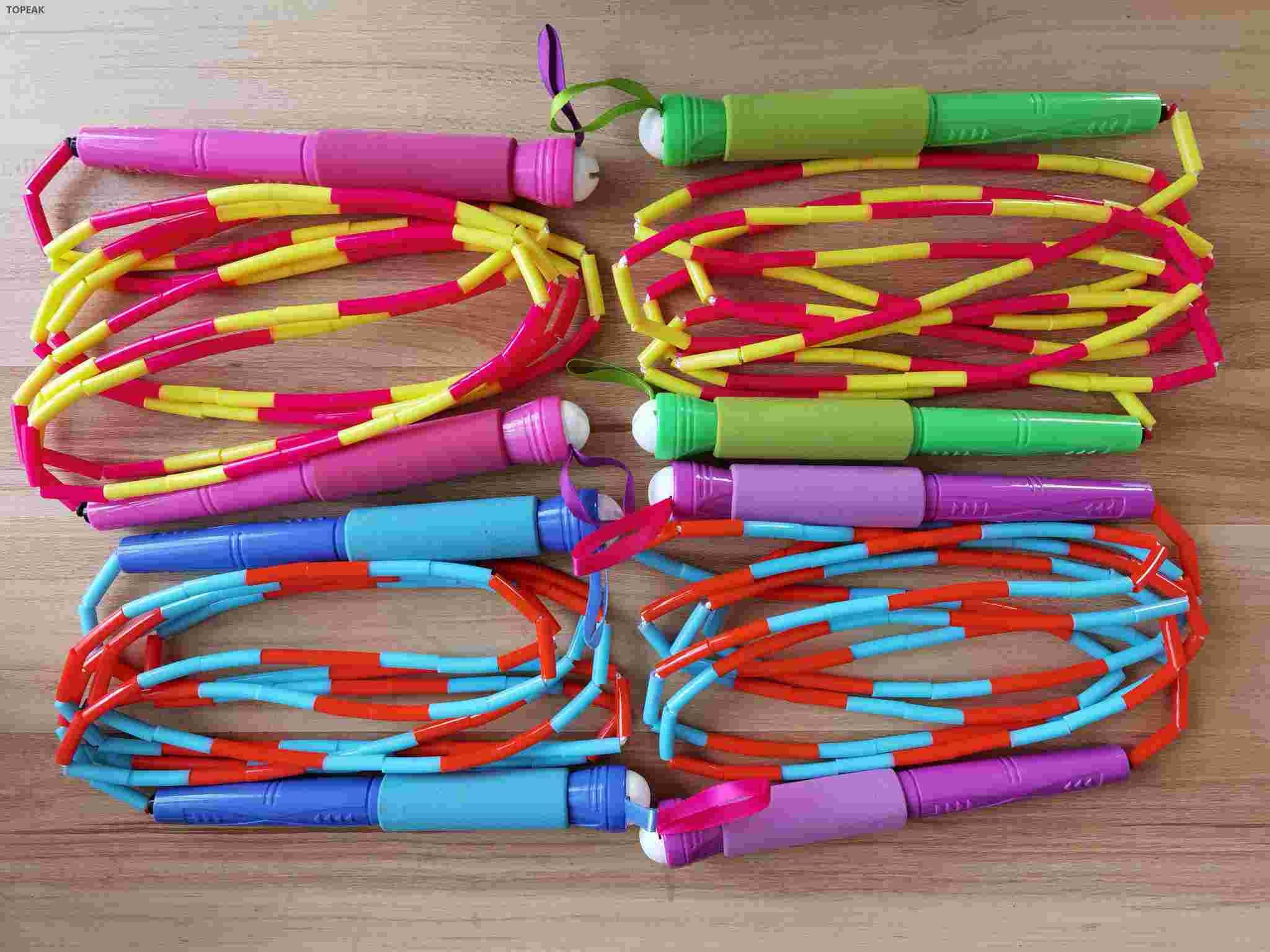 7 Foot Custom Jump Ropes Tangle Free Skipping Rope Adjustable TPU Beaded
