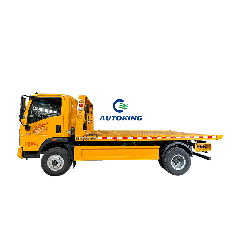 LHD Diesel Wreker Truck Heavy Wrecker Pickup Truck Rotary Crane