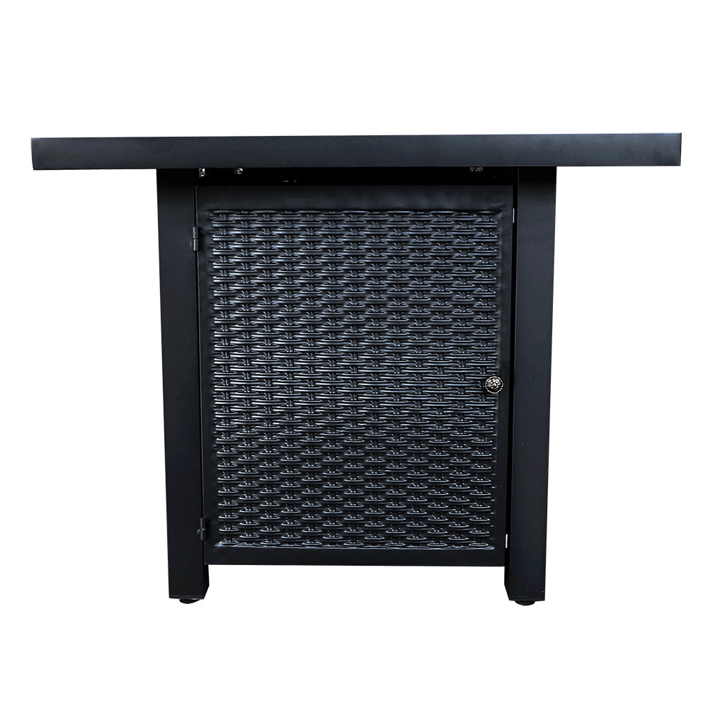 Modern 28 Inch Square Fire Pit Table Liquefied Petroleum Gas