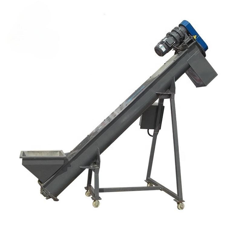 OEM Custom Plastic Screw Loader Feeder Screw Conveyor for Waste Recycling Lines