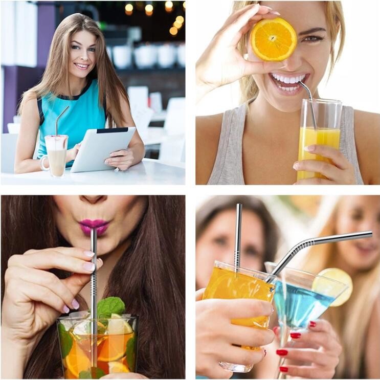 reusable drinking straws individual wrapped drinking straws silicone funny drinking straws,BPA Free Soft Reusable Drinki