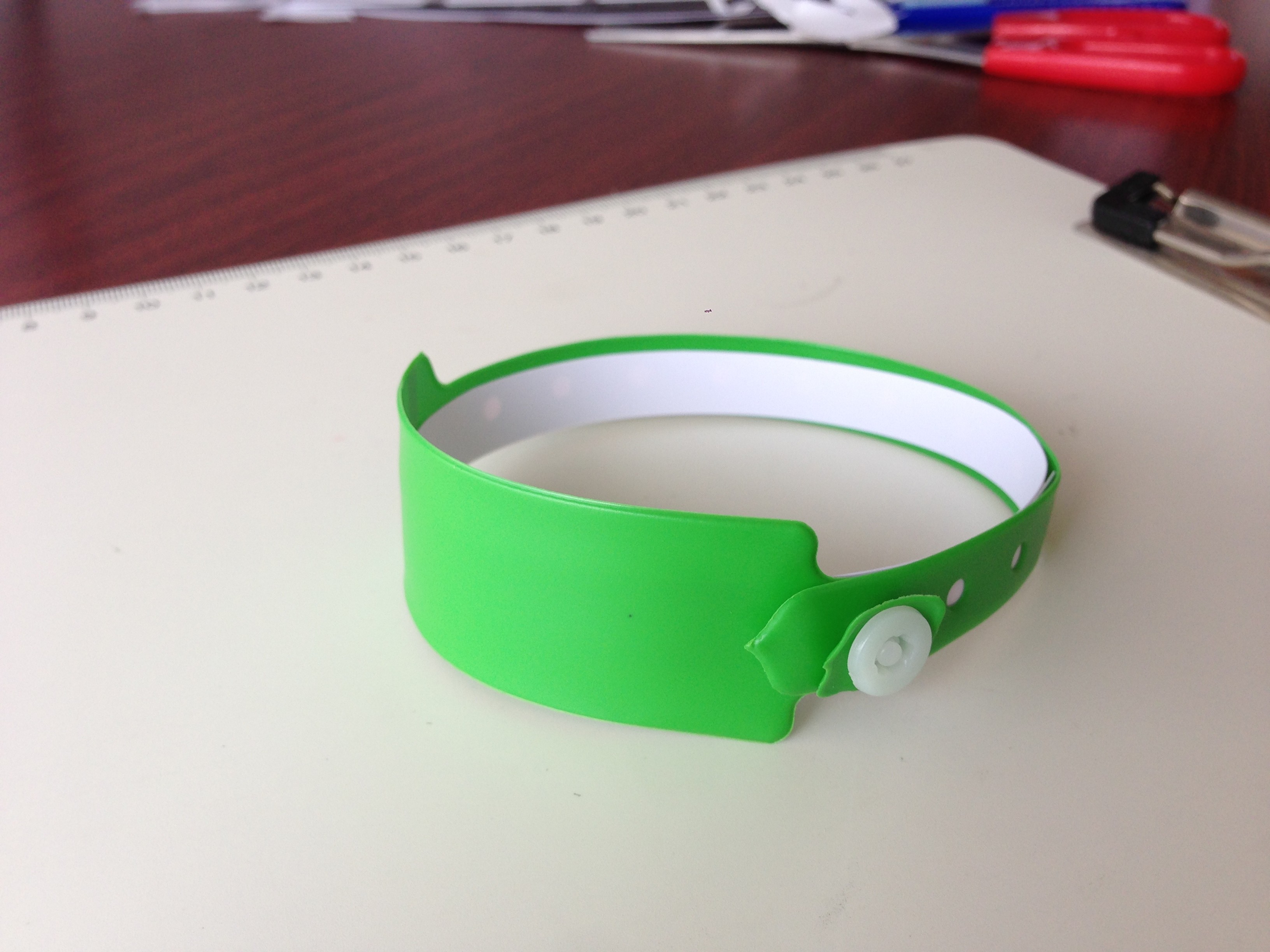 PVC Smart RFID Patient Wristbands , Hospital UHF RFID Bracelets With OEM Logo