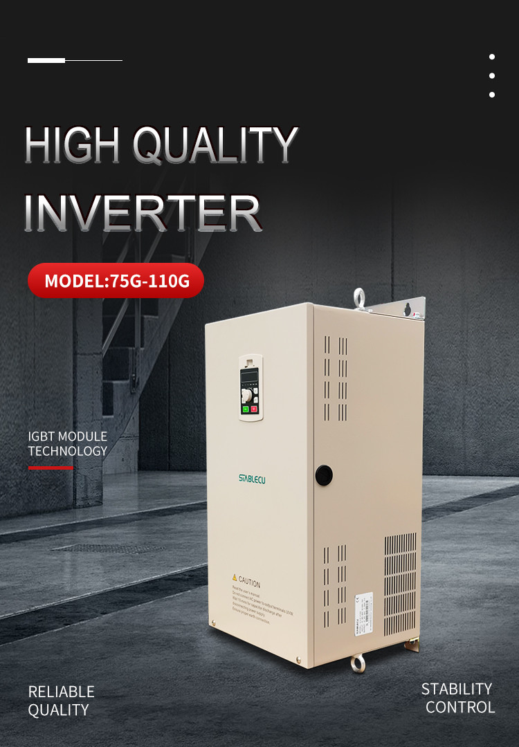 380V 75KW VSD Frequency Inverter , Variable Speed Drive For 3 Phase Motor