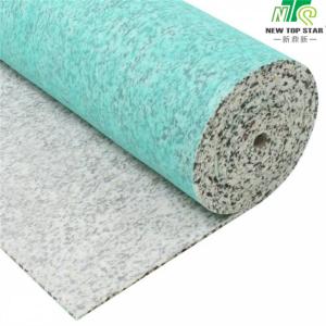 China Soft Carpet Felt Underlay 4mm Felt Flooring Underlayment 720g/m2 With Green PE Film on sale