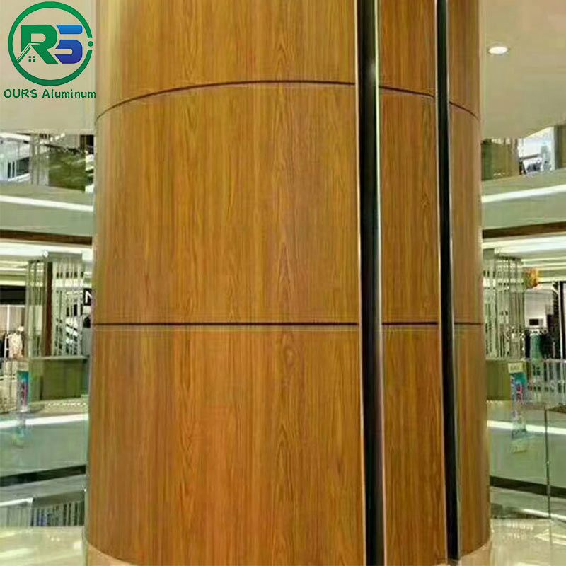 PVDF/PE Coating Aluminium Column Cladding Panel 2.5mm Anodized Metallic Wall Panels